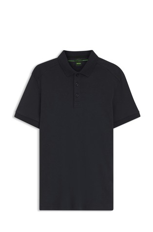 Slim fit bombažna polo majica s kratkimi rokavi