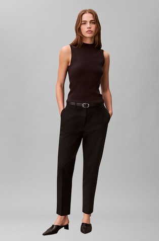 Cotton Stretch Straight Chino Pants