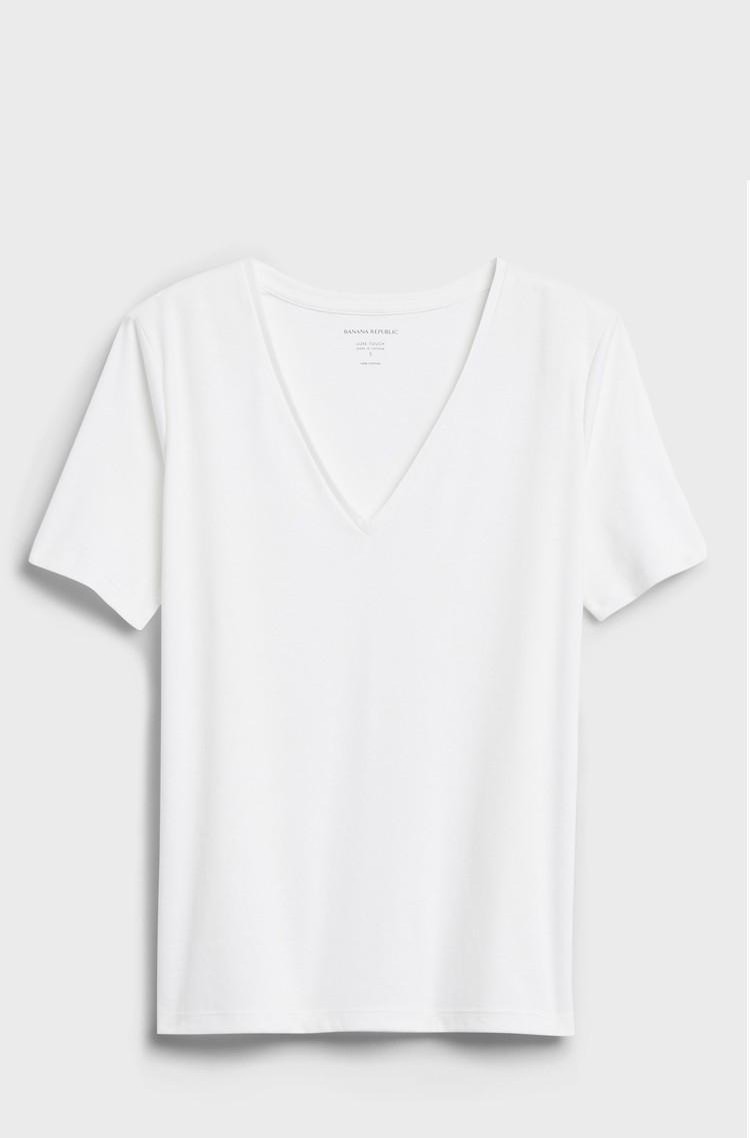 BANANA REPUBLIC Luxe Touch V-Neck T 
