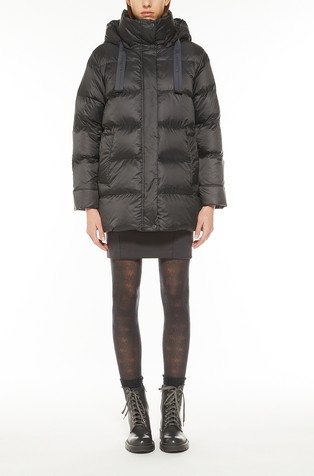 MARELLA Monochrome hooded quilted 