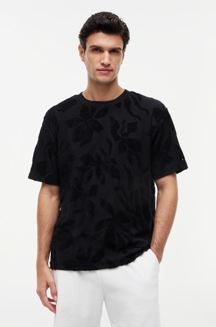 Jacquard Towelling T-shirt