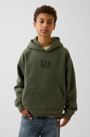 VintageSoft relaxed fit logo pulover s kapuco