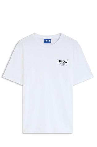 Regular-fit cotton T-shirt with logo print