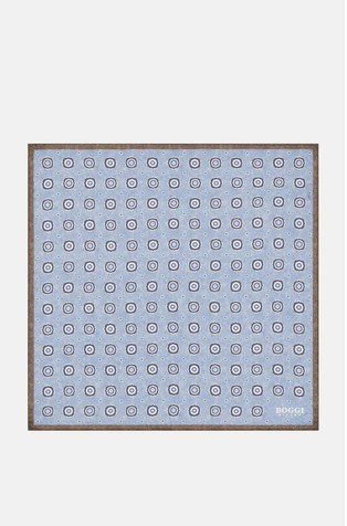 Silk Pocket square with Medalions Motif