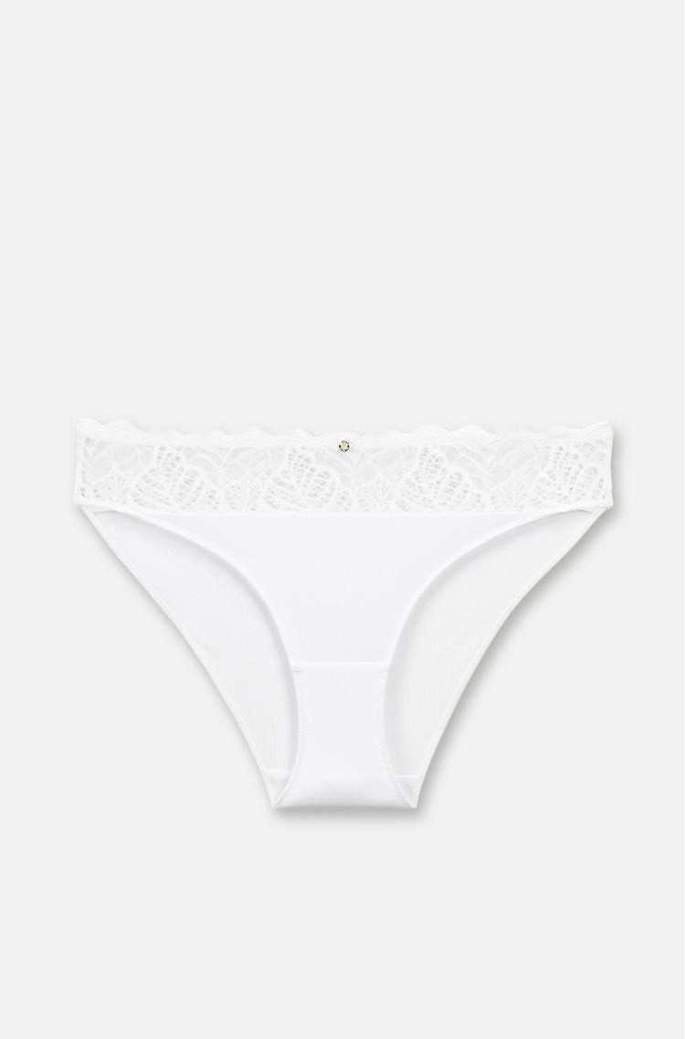 PALMERS Fine Leaves Panties White 