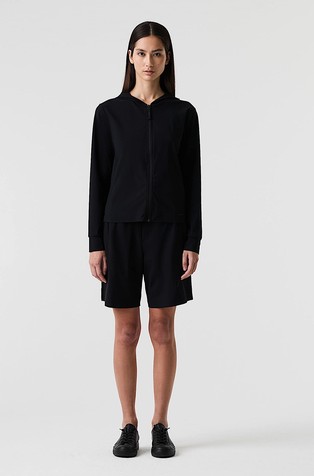 ALPHATAURI Jopa s kapuco iz power stretch jerseya Črna - Black 5