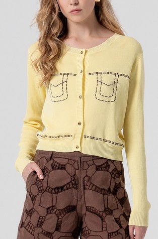 Regular fit pletena jopa iz viskozne mešanice