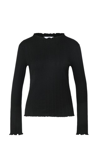 Majica z dolgimi rokavi in luknjičastim vzorcem