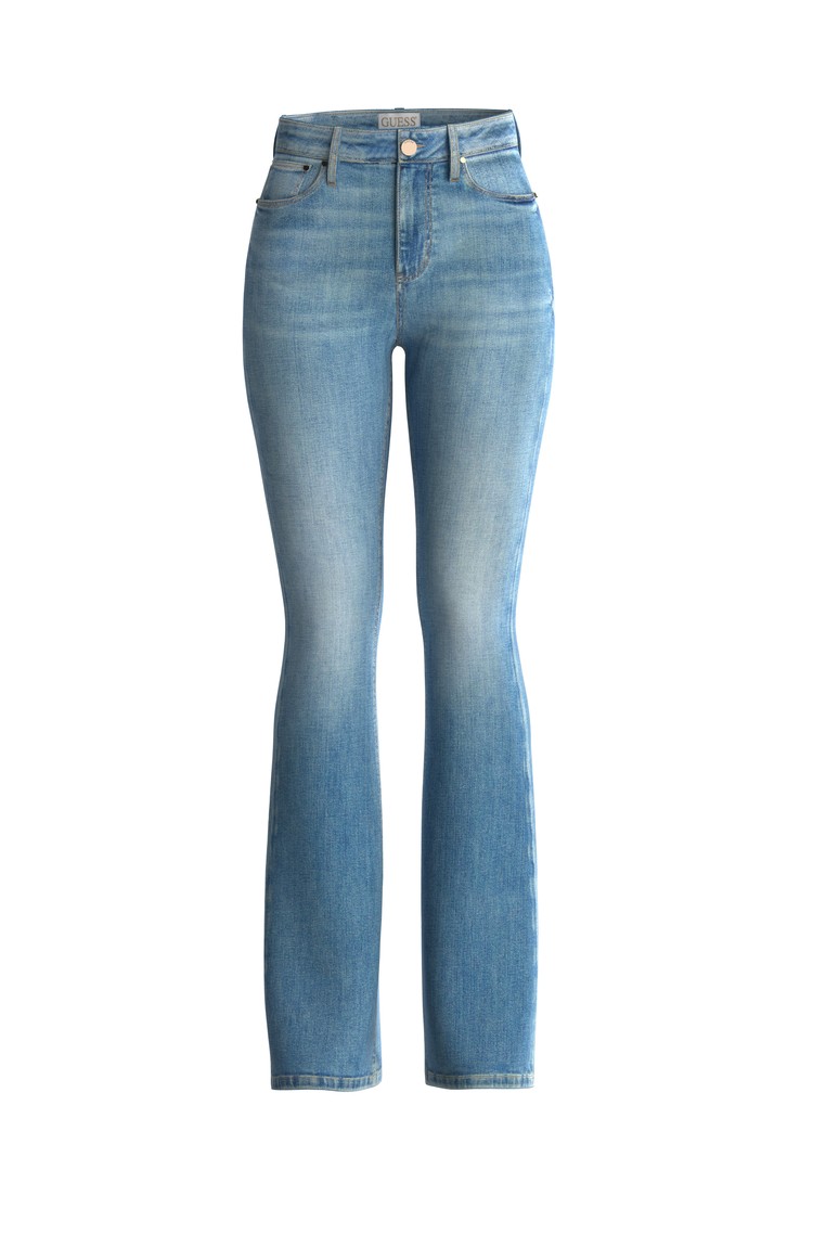 GUESS Flared jeans in cashmere blend denim Blue 