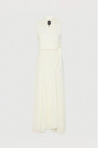 Art. 365 long bi-material dress