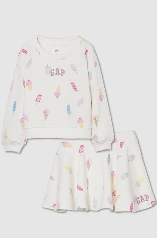 2-delni komplet puloverja in krila za malčice