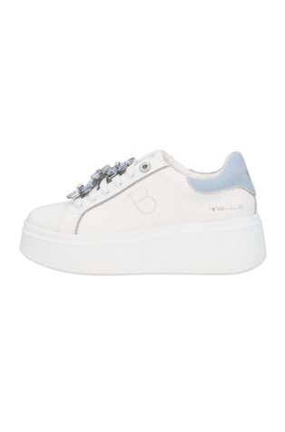 Clara leather sneakers with flower details