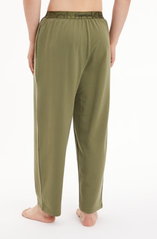 CALVIN KLEIN Spodnji del pižame - Embossed Icon Zelena - Green 2