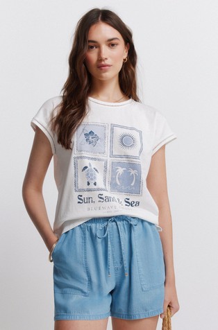 Printed short sleeve T-shirt