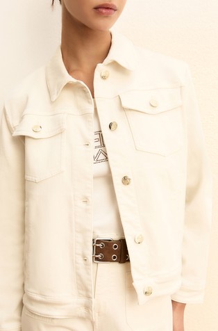 Stretch gabardine jacket