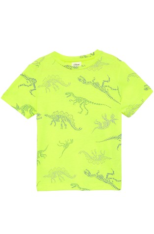 Potiskana majica v neonski barvi