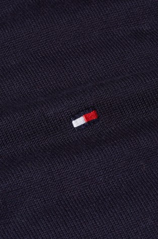 TOMMY HILFIGER Regular fit pletena polo majica Modra - Dark Blue 5