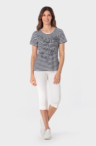 Kapri hlače iz viskozne mešanice