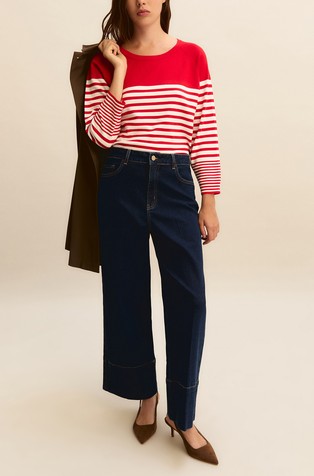 High waist cropped jeans