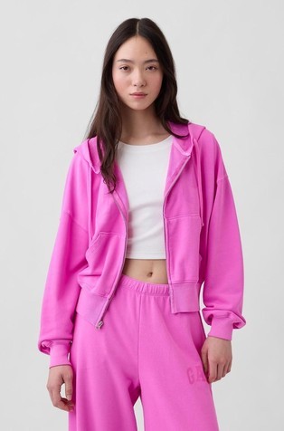 Oversized Gap Logo French Terry Zip Hoodie