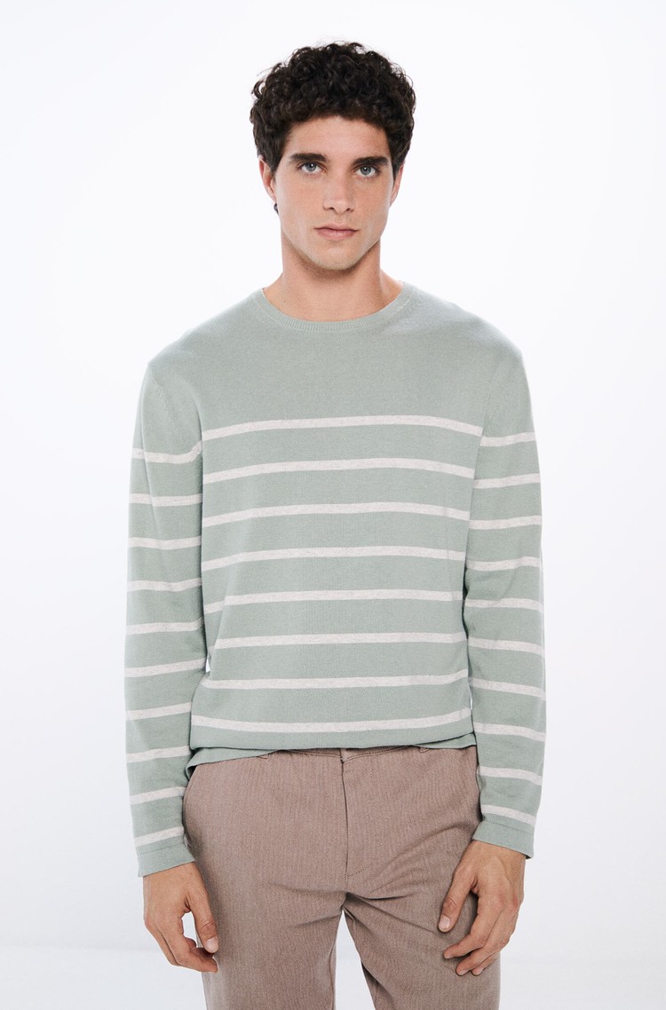 SPRINGFIELD Striped jumper Green 