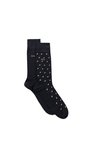 Two-pack of regular-length cotton-blend socks