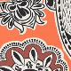 Orange Patterned