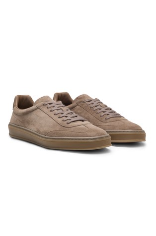 Beckham x Boss trainers in suede