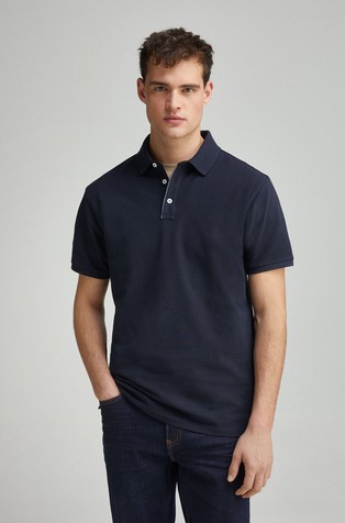 Slim fit piké polo majica s kontrastnimi detajli