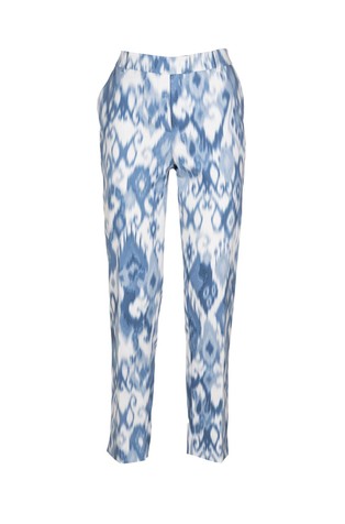 Ravne hlače z ombré vzorcem