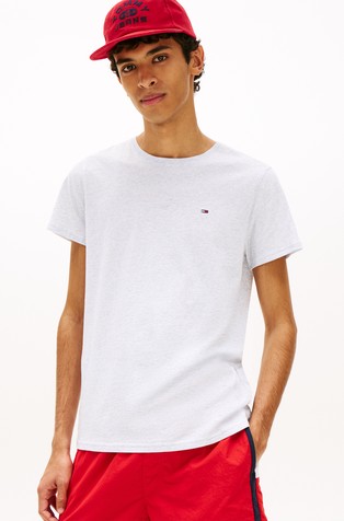 Regular fit majica z okroglim izrezom