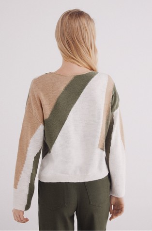 SPRINGFIELD Colour block cotton jumper Multi 2
