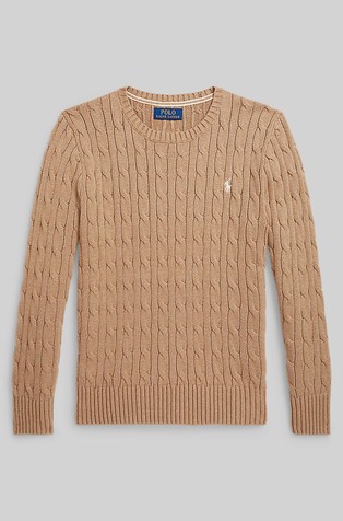 Strukturirano pleten bombažen pulover