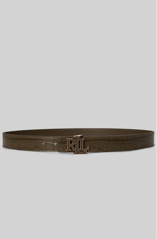 Logo Reversible Leather Belt