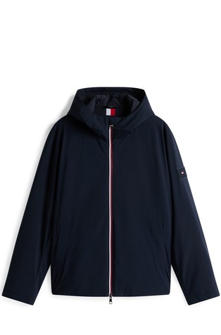 Water Repellent Padded Jacket With Hood