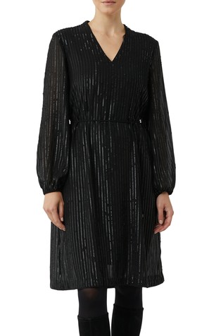 Obleka z bleščicami in vrvico za zavezovanje