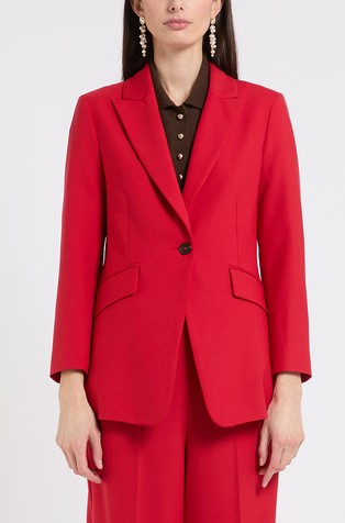 Virgin wool blend blazer