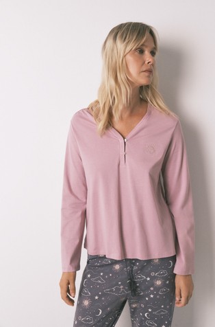 Cotton long sleeve T-shirt