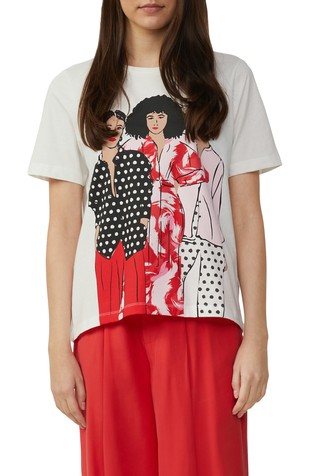Cotton T-shirt in a relaxed fit with a front print