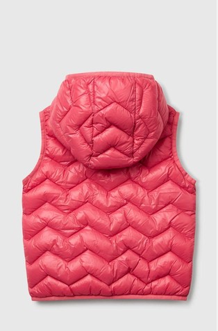 BENETTON Prešit brezrokavnik s kapuco Roza - Salmon 2