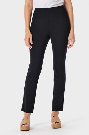 Stretch viscose blend trousers