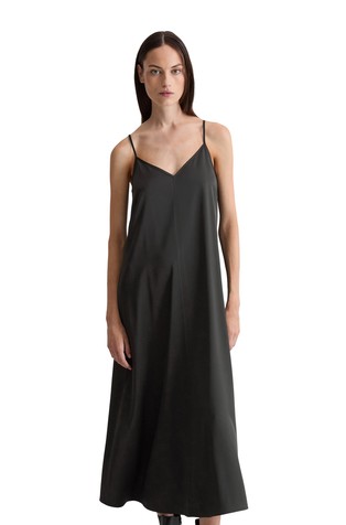 Zvončasta obleka iz raztegljive viskoze