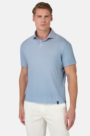 Cotton Crepe Jersey Polo Shirt