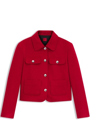 Regular-fit cropped jacket