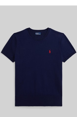 Pletena majica s kratkimi rokavi