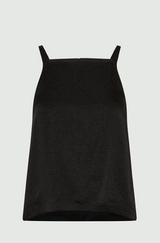 Monochrome satenast top z naramnicami