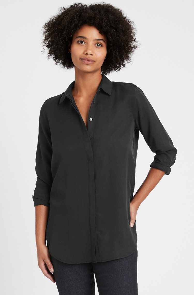 BANANA REPUBLIC Parker Tunic-Fit Shirt 