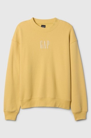 GAP Gap logo moški pulover Rumena - French Almond 5