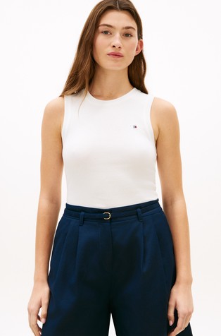 Slim fit majica brez rokavov