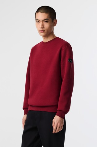 Signature Logo Crewneck Cotton-blend Sweatshirt